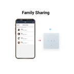EnerJ WiFi+RF Smart 1 Gang Dimmable Touch Light Switch, White Alexa & Google Compatible, App Control, 1/2-Way with Wireless Kinetic Switches