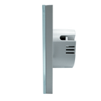 EnerJ WiFi+RF Smart 1 Gang Dimmable Touch Light Switch, White Alexa & Google Compatible, App Control, 1/2-Way with Wireless Kinetic Switches