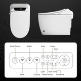 Smart Intelligent Bidet Toilet for Bathroom with Inner Tank, Touch Sensor, Seat Warmer, Auto Flush & More
