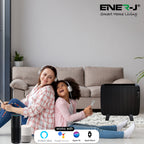 Smart 1200W Radiator Heater with Aluminium Heating Element, Black