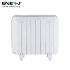 Shopify Product Title: Ener-J 1200W Smart WiFi Electric Radiator Heater, 72cm, Ultra-Slim 5.5cm Profile, Wall Mounted or Freestanding, Alexa & Google Home