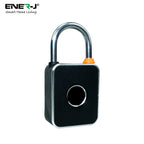 ENER-J Smart Fingerprint & Keypad Padlock, 3-in-1 Biometric, PIN & Bluetooth Lock with 20 Users, IP65 Waterproof, Long Battery Life (T32)
