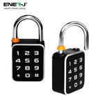 ENER-J Smart Fingerprint & Keypad Padlock, 3-in-1 Biometric, PIN & Bluetooth Lock with 20 Users, IP65 Waterproof, Long Battery Life (T32)