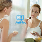 LED Bathroom Mirror with Bluetooth Speaker & RGB Border, CCT Lighting, Anti-Fog, Touch Control, IP44 Waterproof, Concealed Heated Demister Smart Rectangular Shape Vanity Mirror for Makeup