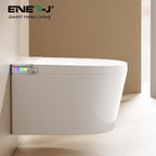 Ener-J Hygiene Pro Wall-Mounted Smart Toilet, Built-In Tank, UV Sterilisation, Auto-Lid & Heated Bidet