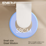 ENER-J Hygiene Pro Wall-Mounted Smart Toilet Bidet with Instant Heating, Heated Seat, UV Sterilisation & Foot Sensor | Luxury Intelligent Toilet