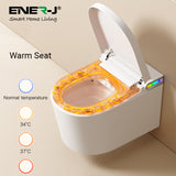 ENER-J Hygiene Pro Wall-Mounted Smart Toilet Bidet with Instant Heating, Heated Seat, UV Sterilisation & Foot Sensor | Luxury Intelligent Toilet