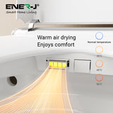 ENER-J Hygiene Pro Wall-Mounted Smart Toilet Bidet with Instant Heating, Heated Seat, UV Sterilisation & Foot Sensor | Luxury Intelligent Toilet