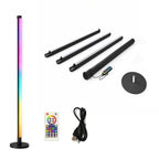 Ener-J Smart RGBIC Floor Light APP Control 1.6M LED Corner Lamp with Remote & Music Sync