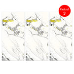 Golden Veined Marble SPC Wall Panel - Durable 4mm Decorative Sheet (Seamless Pattern) Size:1220 x 2440 x 4 mm (Pack of 3)