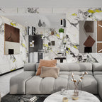 Golden Veined Marble SPC Wall Panel - Durable 4mm Decorative Sheet (Seamless Pattern) Size:1220 x 2440 x 4 mm (Pack of 3)