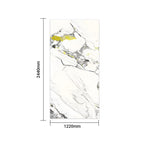 Golden Veined Marble SPC Wall Panel - Durable 4mm Decorative Sheet (Seamless Pattern) Size:1220 x 2440 x 4 mm (Pack of 3)