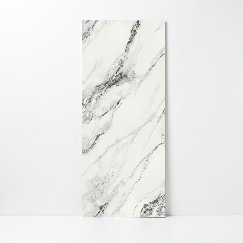 Britwall High Gloss Marble SPC Wall Panels 1220×2440 Seamless 3-Panel Continuity Pack of 3 – Premium High–Gloss Marble