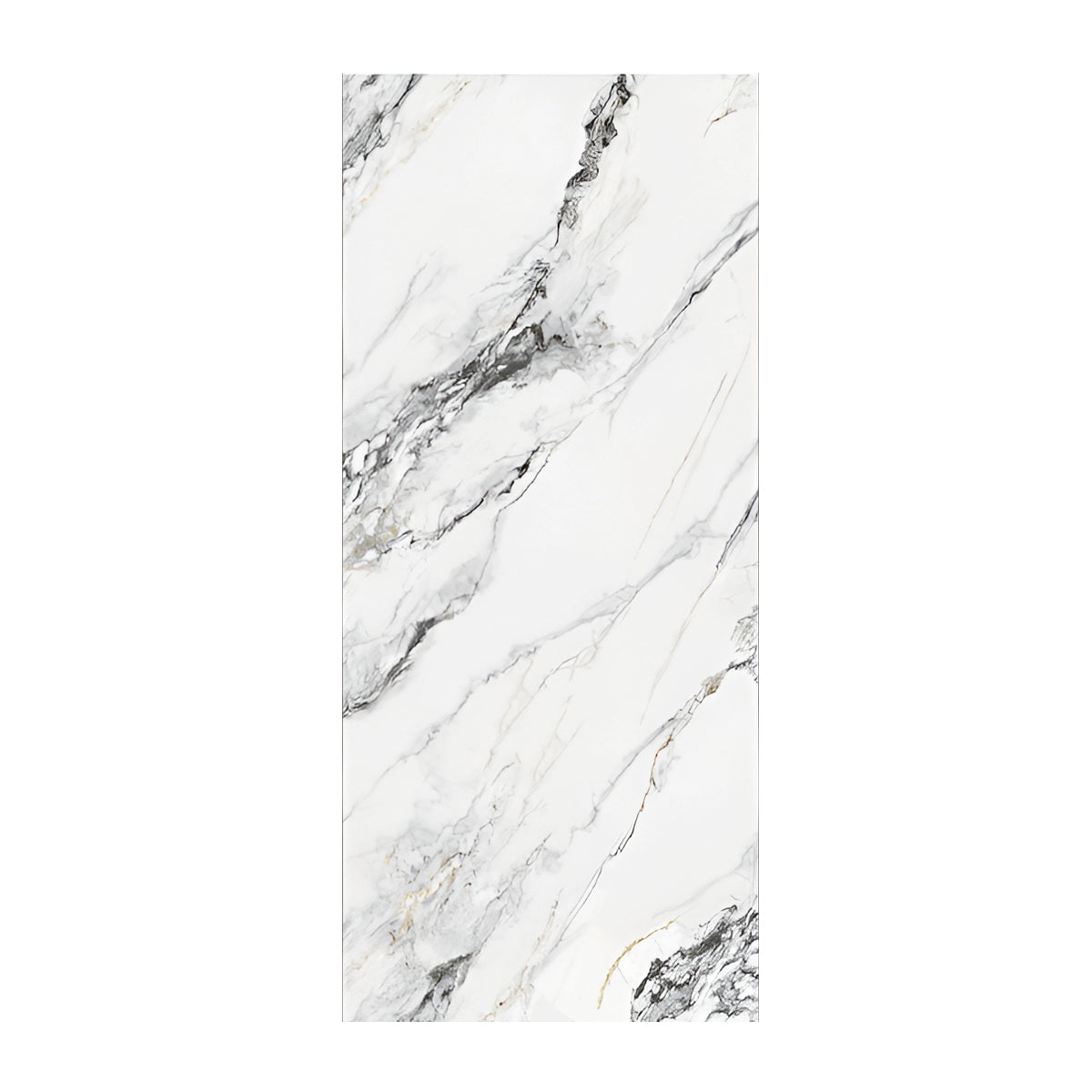 Premium High-Gloss Marble SPC Panels (Up to 3-Piece Continuity) Size:1220 x 2440 x 4 mm (Pack of 3)
