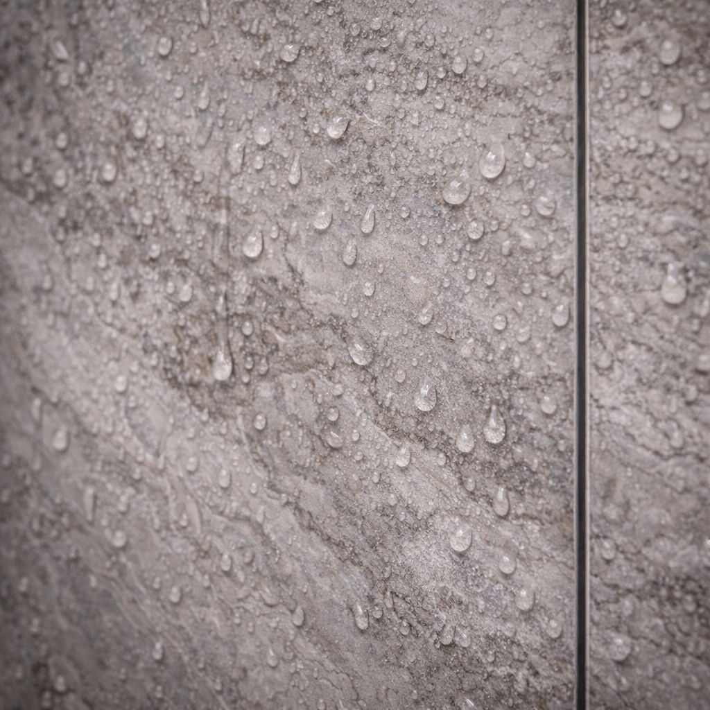 Britwall Marble Grey High Gloss SPC Wall Panel 1220×2440×4mm Pack of 2 – Luxurious High–Gloss‚ Marble Gray Design