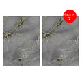 High-Gloss PET Charcoal Panel with Gilded Gray Marble Design Size:1220 x 2440 x 8 mm (Pack of 2)