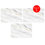 Luxury 3D Continuous Marble Charcoal Board Panel - High Gloss PET Finish Size:1220 x 2440 x 8 mm (Pack of 3)
