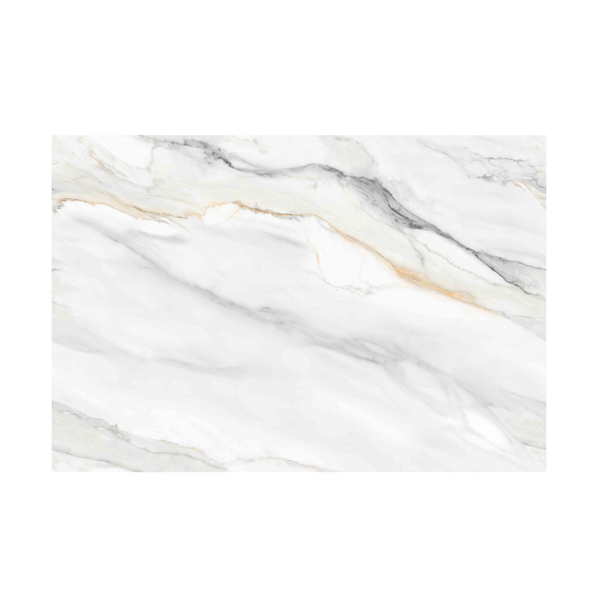 Luxury 3D Continuous Marble Charcoal Board Panel - High Gloss PET Finish Size:1220 x 2440 x 8 mm (Pack of 3)