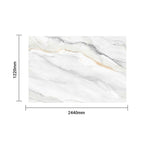 Luxury 3D Continuous Marble Charcoal Board Panel - High Gloss PET Finish Size:1220 x 2440 x 8 mm (Pack of 3)