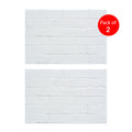 Briwall Soft & Flexible Off White PU Panel – Stylish Faux Brick Texture 1200 x 600 x 3 mm Pack of 2