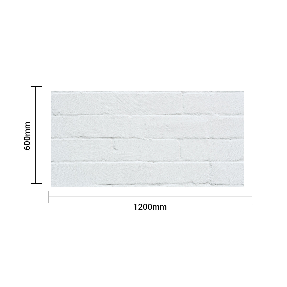 Briwall Soft & Flexible Off White PU Panel – Stylish Faux Brick Texture 1200 x 600 x 3 mm Pack of 2