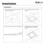 LED Borderline Panel 40W CCT Selectable 60x60cms