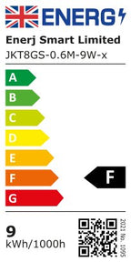 Pack of 5 T8 09W LED Nano Plastic Tube 60cms 6000K, Super Bright, Wall and Ceiling White LED, 30000 Hours Long Life