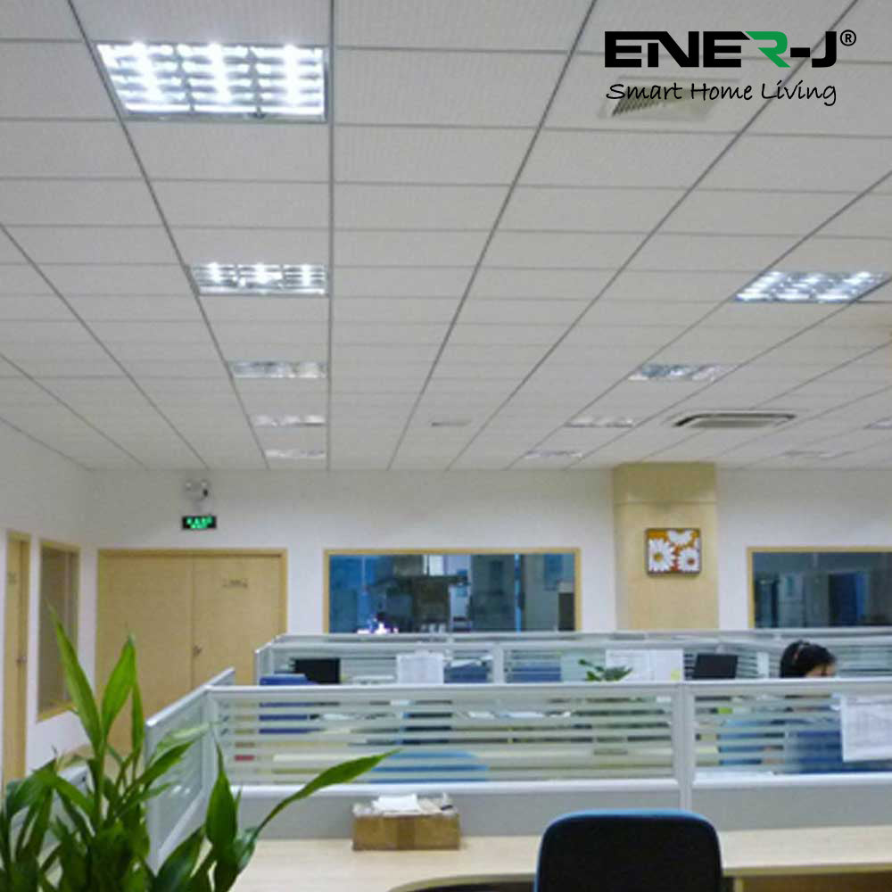 Ener-J 5-Pack 4ft (120cm) T8 LED Nano Plastic Tubes, 18W, CCT Switchable (3000K/4000K/6000K), Shatterproof