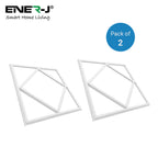 Double Square borderline Panel Light, 595x595, 40W 4000 lm, White (6000K) light in outside and blue light in inside (Pack of 6)