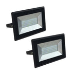 50W Slim LED Floodlight 6000K, 2 Years Warranty, Slim and Sleek Design (Pack of 2)