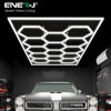 Ener-J 600W LED Hexagon Showroom Light, 69 Tube Hexa-Tube Ceiling Lighting Kit, 6500K Daylight