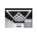 Ener-J 588W Designer LED Ceiling Light with Frame, 19 Diamond Grid with Border, Commercial Interior Lighting