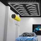 Ener-J 396W Designer LED Ceiling Light with Frame, 12 Arrow Grid with Border, Commercial Interior Lighting