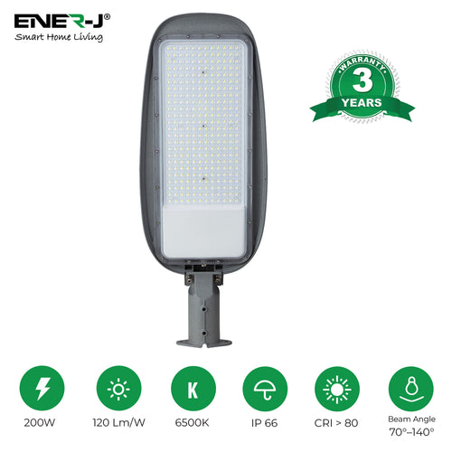 200W High-Lumen LED Streetlights with Adjustable Arm, 3yrs warranty 120Lm/W
