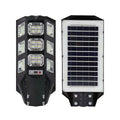 100W Solar Streetlights 6500K with 6V 12W Solar Panel & 12000 mAh Battery & Remote