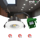 Colour Switching Fire Rated LED Downlight 70mm Cut-Out 7W (60W Equivalent) 3000K-4000K-6000K 770lm Dimmable 60 Deg Beam Angle. With Easy Loop in Loop Out Terminals