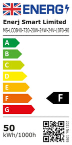 5 Meter 12V LED COB Strip, 4000K IP20 (Power Supply Not Included)