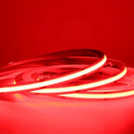 24V COB LED Strip Lights with 480 LEDs/M, 10W/M, 800lm/M, CRI 90-92, Red Colour