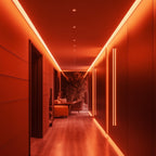5m LED COB Strip 480L/M 24V, Red with RF Dimmer and 25W Plug & Play Power Supply