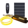 20 Meter Solar Powered LED Strips with Silicon Cover, IP65, 6V 12W Solar Panel with 12000 mAh battery, Remote Included. 3000K