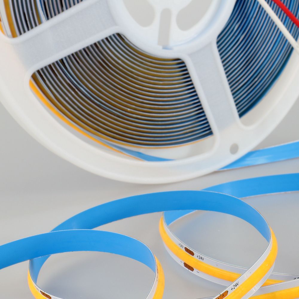 24V COB LED Strip Lights with 480 LEDs/M, 10W/M, 1020lm/M, CRI 90-92, 30m Roll, 3000K, IP20