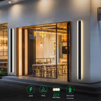 Ener-J 120cm Outdoor LED Wall Light 28W, IP65 Waterproof, CCT Tunable & Dimmable via Remote