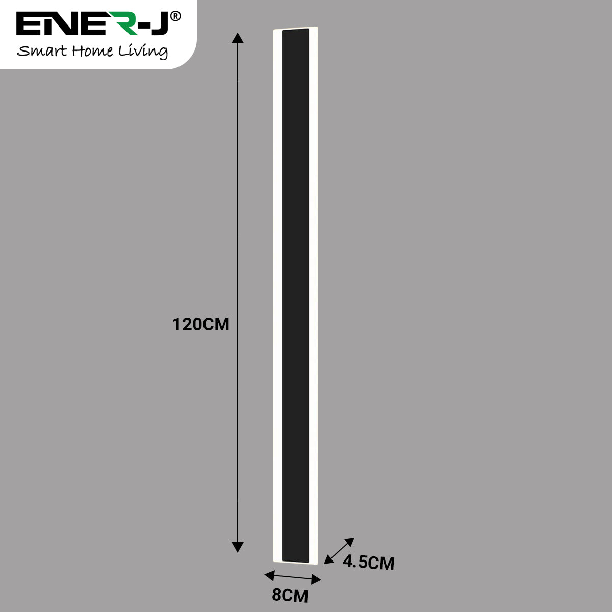 Ener-J 120cm Outdoor LED Wall Light 28W, IP65 Waterproof, CCT Tunable & Dimmable via Remote