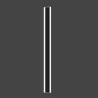 120cm Modern LED Outdoor Wall Light Bar 24W IP65 Waterproof Warm White - Matte Black