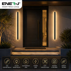 Ener-J 120cm Outdoor LED Wall Light – 24W Warm White (3000K) – IP65