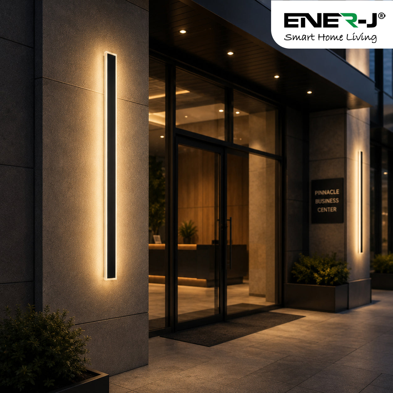 Ener-J 120cm Outdoor LED Wall Light – 24W Warm White (3000K) – IP65