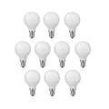 Pack of 10 units, LED E14 Small Edison Screw Golf Ball P45 Bulb, 4W (equivalent to 25W), Day White, 20000 hours life, 2 Years Warranty - 6000K