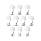 Pack of 10 units, A60 B22 LED Light Bulb, Bayonet Cap (BC) 12W A60, Equivalent to 100W, Ultra Bright 960 Lumens Non-Dimmable - 3000K