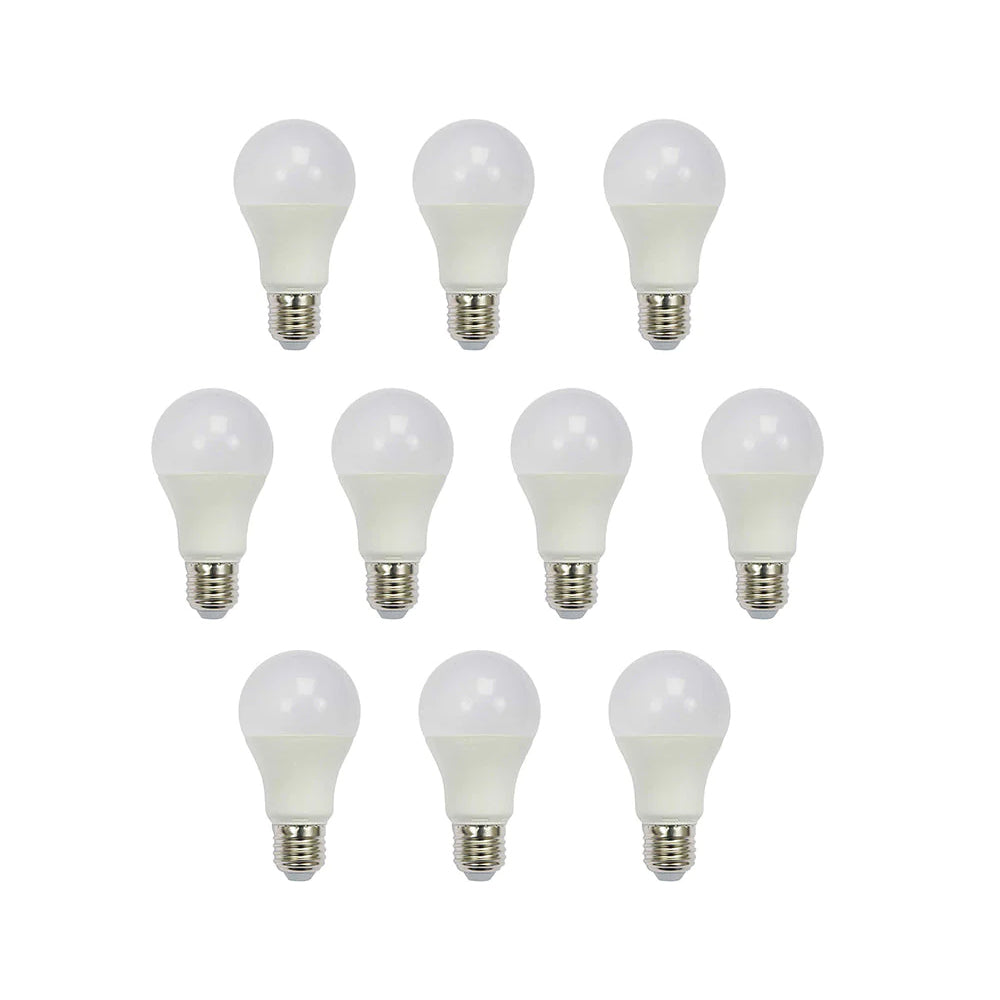 Pack of 10 A60 E27 LED Light Bulb, Edison Screw (ES) 12W A60, Equivalent to 100W, Ultra Bright 960Lm Non-Dimmable