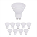 Pack of 10 units GU10 Led Light Bulbs, Warm White, 60W Halogen Bulb Equivalent, 7W, Bright 560 Lumens, 120 Degree Beam Angle - 6500K